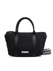 KARL LAGERFELD Torebka B4W30308 Czarny. Czarne torebki klasyczne KARL LAGERFELD, bez wzorów, z materiału, bez dodatków. Za 779.99 zł.
