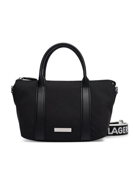 KARL LAGERFELD Torebka B4W30308 Czarny. Czarne torebki klasyczne KARL LAGERFELD, bez wzorów, z materiału, bez dodatków. Za 779.99 zł.