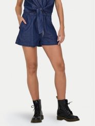 JDY Szorty materiałowe Kai 15321166 Granatowy Regular Fit. Niebieskie szorty JDY, bez wzorów, z bawełny. Za 59.99 zł.