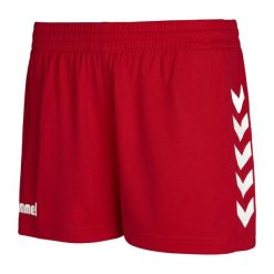 Spodenki sportowe damskie Hummel Core Womens Shorts. Niebieskie szorty sportowe Hummel, bez wzorów, do piłki nożnej. Za 37.00 zł.