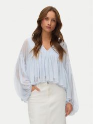 Vero Moda Bluzka Katie 10346404 Błękitny Regular Fit. Niebieskie bluzki Vero Moda, xl, bez wzorów, z syntetyku, bez kołnierzyka, bez ramiączek. Za 229.99 zł.