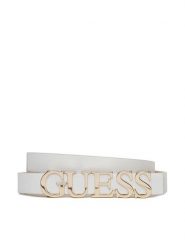 Guess Pasek Damski BW9231 P5235 Biały. Białe paski Guess, z aplikacjami, ze skóry. Za 139.99 zł.