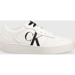 Calvin Klein Jeans sneakersy Cupsole Laceup Basket Low YW0YW00692.0K4 kolor biały. Białe buty sportowe lifestyle Calvin Klein Jeans, bez wzorów, z gumy, sportowe, z okrągłym noskiem, bez zapięcia. W wyprzedaży za 320.99 zł.