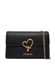 LOVE MOSCHINO Torebka JC4327PP1OLQ0000 Czarny. Czarne kopertówki Love Moschino, bez wzorów, ze skóry, wizytowe, bez dodatków. Za 769.99 zł.