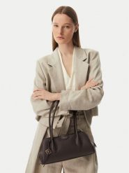 Calvin Klein Torebka Emblem Trio Pebble LV04F3743G Brązowy. Brązowe torebki klasyczne Calvin Klein, bez wzorów, ze skóry, bez dodatków. Za 649.99 zł.