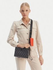 Guess Saszetka HMMILO P6157 Czarny. Czarne nerki i saszetki Guess, z aplikacjami, ze skóry, bez dodatków. Za 238.99 zł.