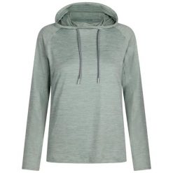 Bluza Z Kapturem Damska Hattie Active. Niebieskie bluzy Trespass, bez wzorów, sportowe, bez ramiączek, z kapturem. Za 163.99 zł.