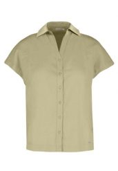 Koszula z lnem C-GUARE. Zielone koszule Volcano, uniwersalny, bez wzorów, ze lnu, klasyczne, bez kołnierzyka, bez ramiączek. Za 119.99 zł.