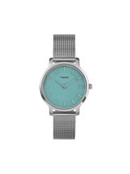 Timex Zegarek Transcend TW2Y10100 Srebrny. Szare, analogowe zegarki Timex, srebrne. Za 439.99 zł.