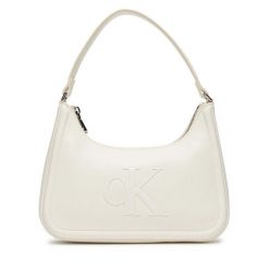 Torebka Calvin Klein. Białe torebki klasyczne Calvin Klein, bez wzorów, klasyczne, bez dodatków. Za 319.99 zł.