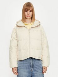 Tommy Jeans Kurtka puchowa Vail DW0DW18841 Beżowy Regular Fit. Brązowe kurtki Tommy Jeans, xl, bez wzorów, z jeansu, bez kaptura. Za 549.99 zł.
