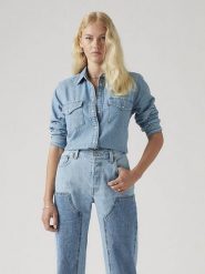 Levi's Koszula dżinsowa w kolorze błękitnym rozmiar: L. Niebieskie koszule Levi's, l, bez wzorów, bez kołnierzyka, bez ramiączek. Za 169.95 zł.