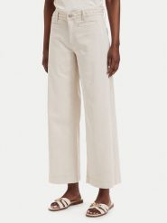 Guess Jeansy W6GB15 W1886 Beżowy Wide Leg. Brązowe jeansy Guess, z aplikacjami, z bawełny. Za 434.99 zł.