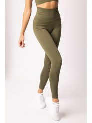 Spaio Legginsy sportowe "Adapt" w kolorze khaki rozmiar: L. Brązowe legginsy Spaio, bez wzorów, z materiału, sportowe. Za 130.99 zł.