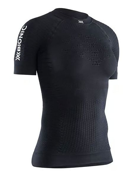 X-Bionic Koszulka kolarska w kolorze czarnym rozmiar: XS. Czarne t-shirty sportowe X BIONIC, xs, bez wzorów, z materiału, bez ramiączek, rowerowe. Za 218.57 zł.