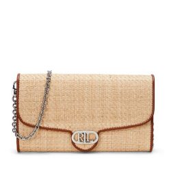 Torebka LAUREN RALPH LAUREN. Brązowe kopertówki Lauren Ralph Lauren, bez wzorów, wizytowe, bez dodatków. Za 599.99 zł.