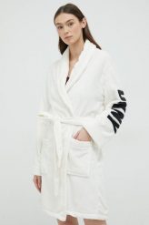 Dkny szlafrok kolor biały. Białe szlafroki damskie DKNY, m, bez wzorów, bez ramiączek. W wyprzedaży za 359.99 zł.