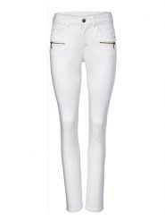 Heine Dżinsy - Skinny fit - w kolorze białym rozmiar: 44. Białe jeansy Heine, bez wzorów, klasyczne. Za 105.63 zł.