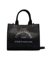 KARL LAGERFELD Torebka B4W50026 Czarny. Czarne torebki klasyczne KARL LAGERFELD, bez wzorów, z materiału, bez dodatków. Za 549.99 zł.