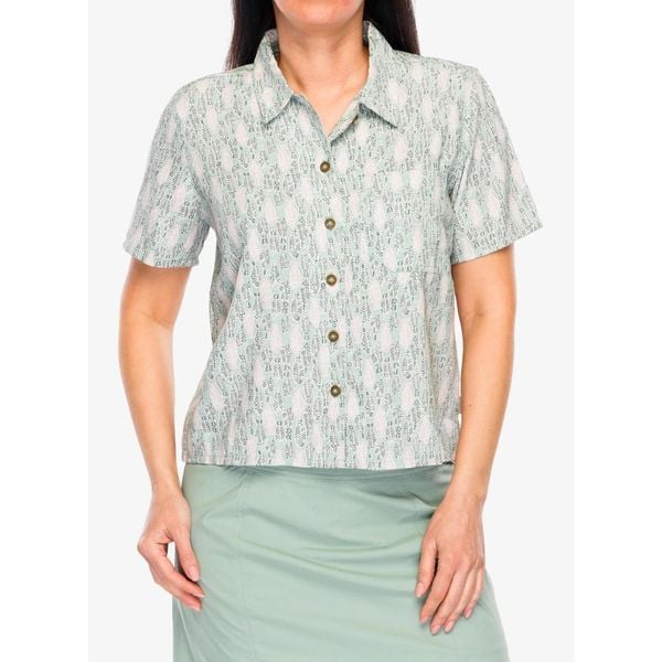 Koszula turystyczna damska Royal Robbins Camino Pucker S/S. Zielone koszule ROYAL ROBBINS, s, bez wzorów, casualowe, bez kołnierzyka, bez ramiączek. Za 230.99 zł.