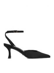 DeeZee Czółenka CEO-CWBFS11610 Czarny. Czarne czółenka DeeZee, bez wzorów, z materiału, bez obcasa, bez zapięcia. Za 129.99 zł.