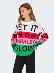 ONLY Sweter ze wzorem rozmiar: L. Swetry ONLY, l, bez wzorów, bez ramiączek. Za 82.99 zł.