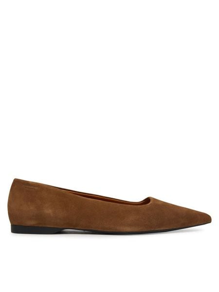 Vagabond Shoemakers Baleriny Hermine 5733-040-89 Brązowy. Brązowe baleriny Vagabond Shoemakers, bez wzorów, ze skóry, bez obcasa, bez zapięcia. Za 318.99 zł.