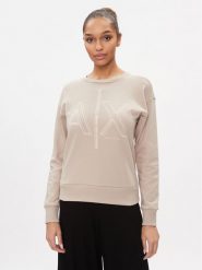 Armani Exchange Bluza 3DYM11 YJEBZ 1786 Beżowy Regular Fit. Brązowe bluzy Armani Exchange, xs, bez wzorów, z bawełny, bez kaptura. Za 169.99 zł.