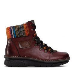 Botki Rieker. Czarne botki Rieker, bez wzorów, bez obcasa, na płaskiej podeszwie, bez zapięcia. Za 389.99 zł.