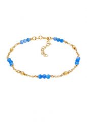Elli Ladies Ball Agate Blue Trend Adjustable in 925 Sterling Silver Bransoletki 1 ct Damski. Niebieskie bransoletki Elli, z agatem, srebrne. Za 293.99 zł.