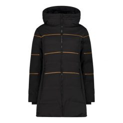 Płaszcz damski turystyczne CMP 33K0406. Czarne płaszcze CMP, l, bez wzorów, bez kaptura. W wyprzedaży za 909.99 zł.