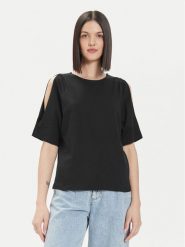 United Colors Of Benetton T-Shirt 3BL0D1078 Czarny Regular Fit. Czarne t-shirty United Colors Of Benetton, xs, bez wzorów, z bawełny, bez kołnierzyka, bez ramiączek. Za 119.99 zł.