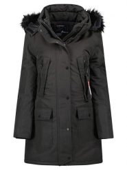 Geographical Norway Parka "Corta" w kolorze czarnym rozmiar: S. Czarne płaszcze Geographical Norway, s, bez wzorów, bez kaptura. Za 308.18 zł.