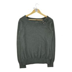 Second life - Damski szary sweter - Jak nowy. Szare swetry Ralph Lauren, bez wzorów, sportowe, bez ramiączek. Za 127.76 zł.