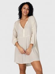 Brunotti Tunika "Olivia" w kolorze kremowym rozmiar: XL. Brązowe tuniki Brunotti, xl, bez wzorów, z koronki, bez kołnierzyka, bez ramiączek. Za 61.60 zł.
