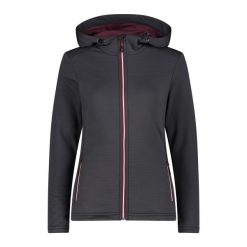 Polar z kapturem dla kobiet CMP. Szare bluzy z polaru CMP, bez wzorów, z polaru. Za 389.00 zł.