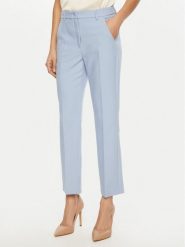 Weekend Max Mara Chinosy Rana 2515131031 Błękitny Slim Fit. Niebieskie chinosy Weekend Max Mara, bez wzorów, z syntetyku. Za 779.99 zł.