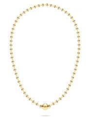Liebeskind Pozłacany naszyjnik - dł. 42 cm rozmiar: onesize. Żółte naszyjniki Liebeskind, z materiału, pozłacane. Za 235.50 zł.