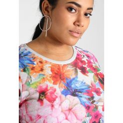 Evans FLORAL NECKLINE Bluza grey. Niebieskie bluzy marki comma casual identity, z materiału, casualowe. W wyprzedaży za 183.20 zł.