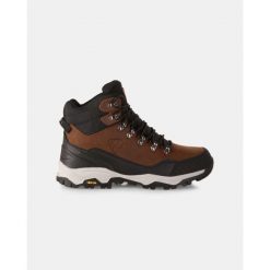 Buty trekkingowe Kilpi Tracker WP High. Brązowe buty trekkingowe Kilpi, z nylonu, bez zapięcia. Za 938.45 zł.