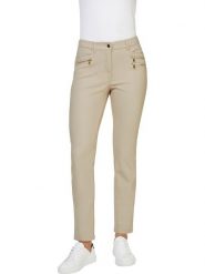 Heine Spodnie w kolorze beżowym rozmiar: 40. Brązowe spodnie materiałowe Heine, bez wzorów, z materiału. Za 188.40 zł.