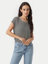 Vero Moda T-Shirt Ava 10284469 Czarny Regular Fit. Czarne t-shirty Vero Moda, m, bez wzorów, z lyocellu, bez kołnierzyka, bez ramiączek. Za 49.99 zł.