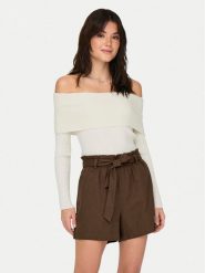 JDY Bluzka Liva 15336133 Écru Regular Fit. Bluzki JDY, l, bez wzorów, z syntetyku, bez kołnierzyka, bez ramiączek. Za 109.99 zł.
