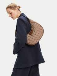 Guess Torebka HWJP96 54020 Beżowy. Brązowe torebki klasyczne Guess, z aplikacjami, z poliesteru, bez dodatków. Za 639.99 zł.