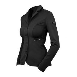 Damska kurtka konkursowa Equestrian Stockholm Select. Czarne kurtki EQUESTRIAN STOCKHOLM, l, z aplikacjami, z materiału, eleganckie, bez kaptura. Za 1,276.05 zł.