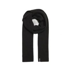 Damski szal wełniany Superdry Essential. Czarne szaliki i kominy Superdry, bez wzorów, z dzianiny, klasyczne. Za 152.45 zł.