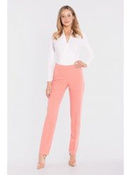 Stylove Spodnie w kolorze łososiowym rozmiar: L. Pomarańczowe spodnie materiałowe Stylove, bez wzorów, z materiału. Za 219.99 zł.