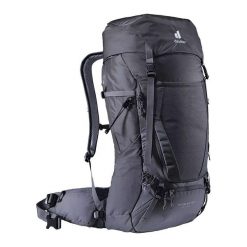 Plecak trekkingowy damski Deuter Futura Air Trek 45+10 SL. Czarne plecaki Deuter, bez wzorów, bez dodatków. Za 1,028.16 zł.