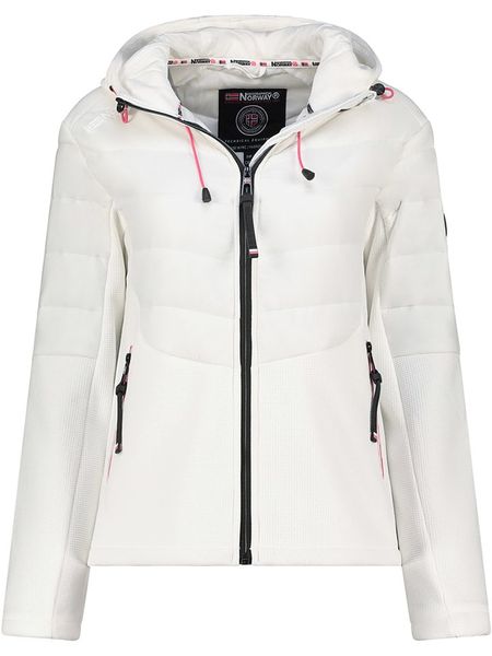 Geographical Norway Kurtka polarowa "Trendy" w kolorze białym rozmiar: L. Białe kurtki Geographical Norway, l, bez wzorów, z polaru, bez kaptura. Za 193.70 zł.