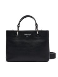 Emporio Armani Torebka EW000361 Czarny. Czarne torebki klasyczne Emporio Armani, bez wzorów, ze skóry, bez dodatków. Za 2,239.00 zł.